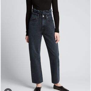 Agolde lettuce waistband jeans black size 25
